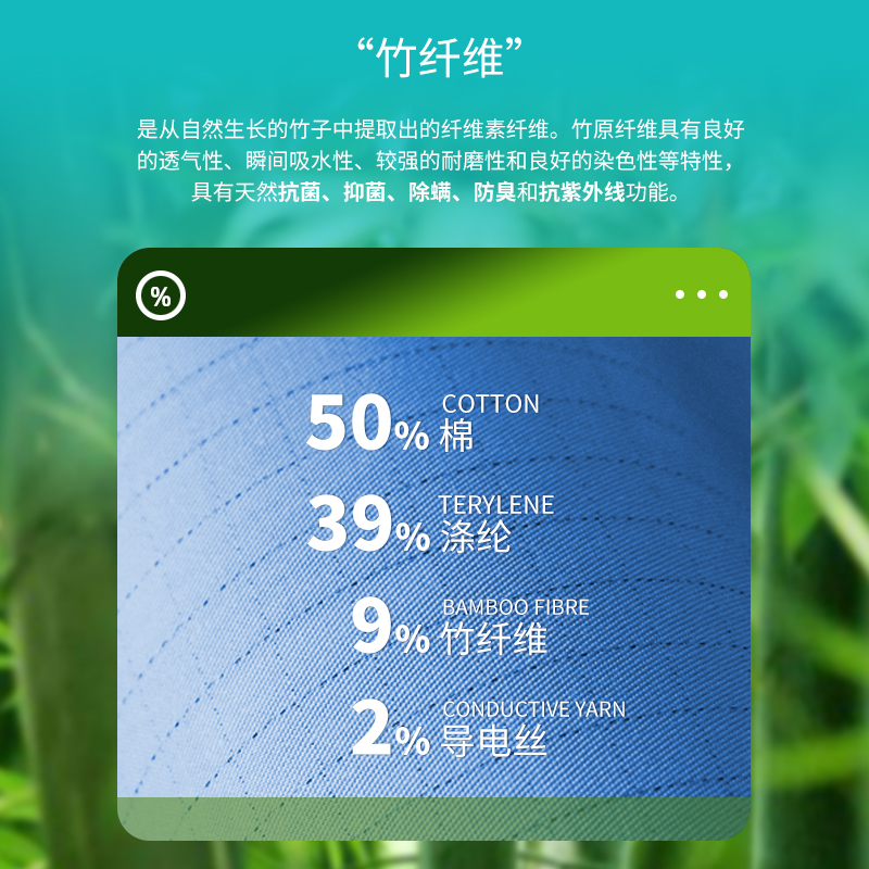 防靜電夏季工裝面料 竹纖維 源頭廠家 質(zhì)優(yōu)價廉